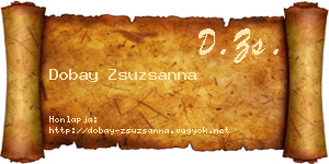 Dobay Zsuzsanna névjegykártya